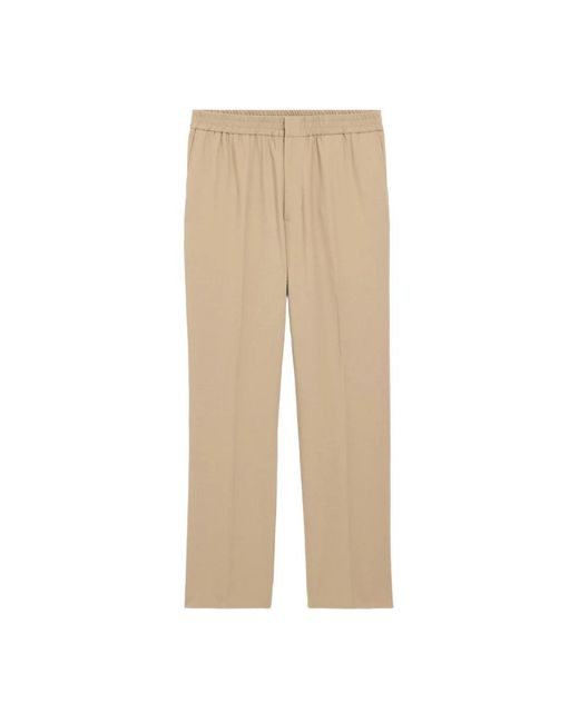 AMI Elastische Taille Broek in het Natural voor heren