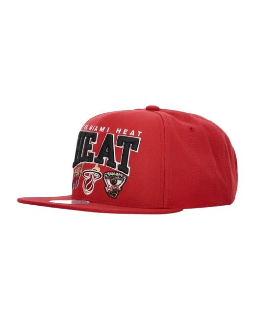 Caps Mitchell & Ness de hombre de color Red