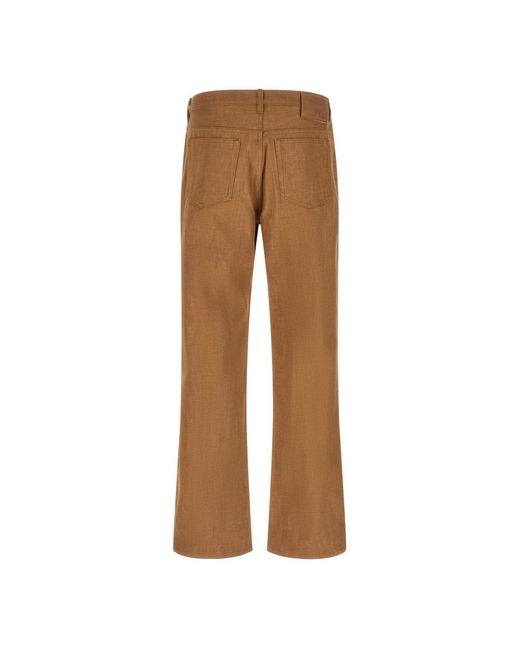 A.P.C. Brown Straight Trousers for men