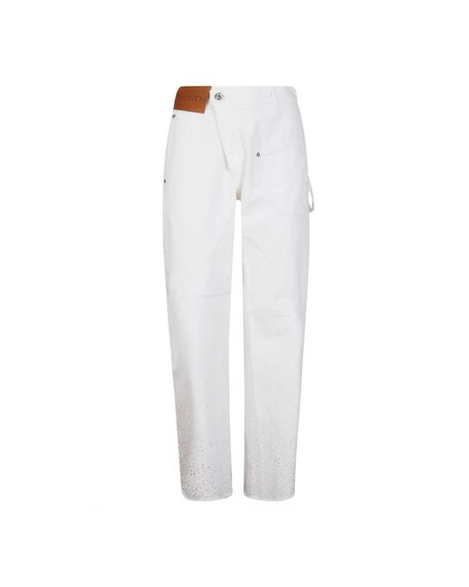 J.W. Anderson White Straight Jeans