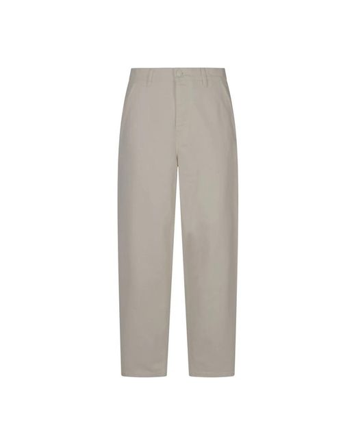 AMI Gray Cropped Trousers for men