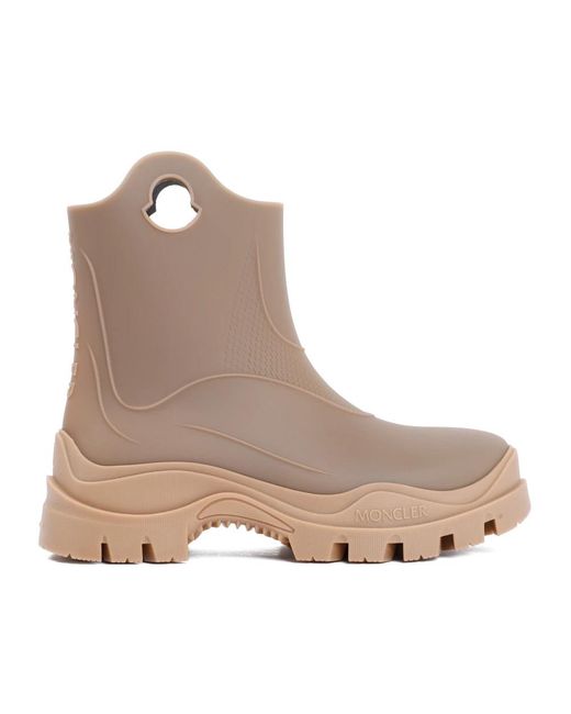 Moncler Brown Rain Boots