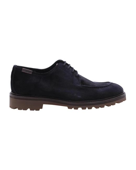 Floris Van Bommel Black Laced Shoes for men