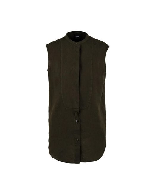 Aspesi Jassen ,Groen ,Militaire Stijl Shirts in het Green