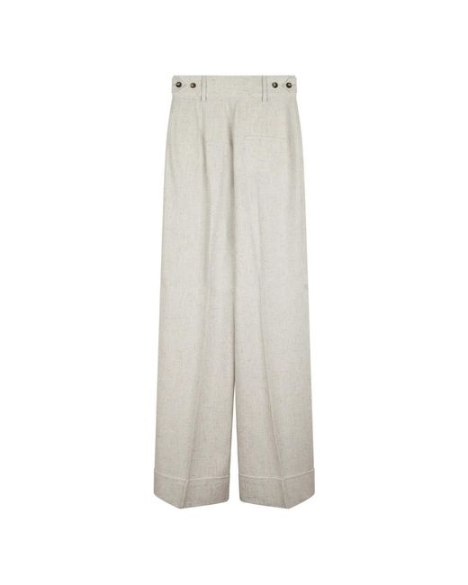 Alberta Ferretti Wide Broeken in het Gray