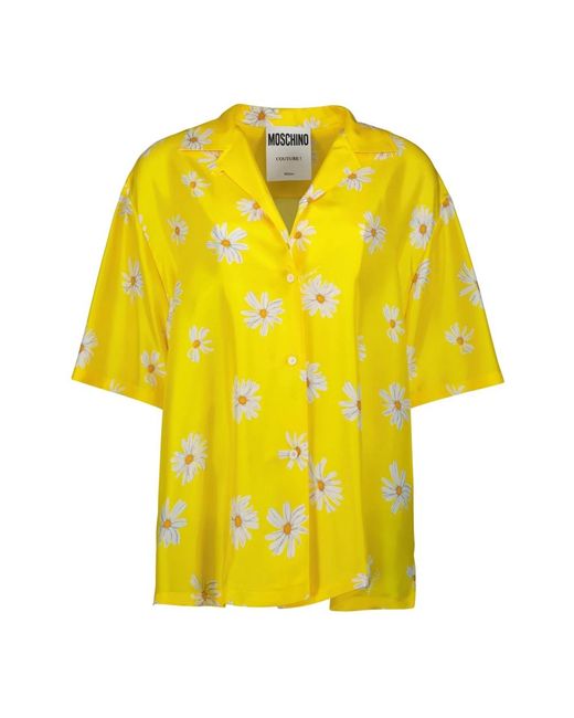 Shirts di Moschino in Yellow da Uomo