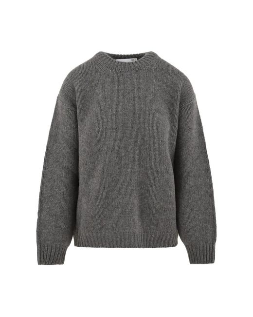Douuod Woman Gray Round-Neck Knitwear