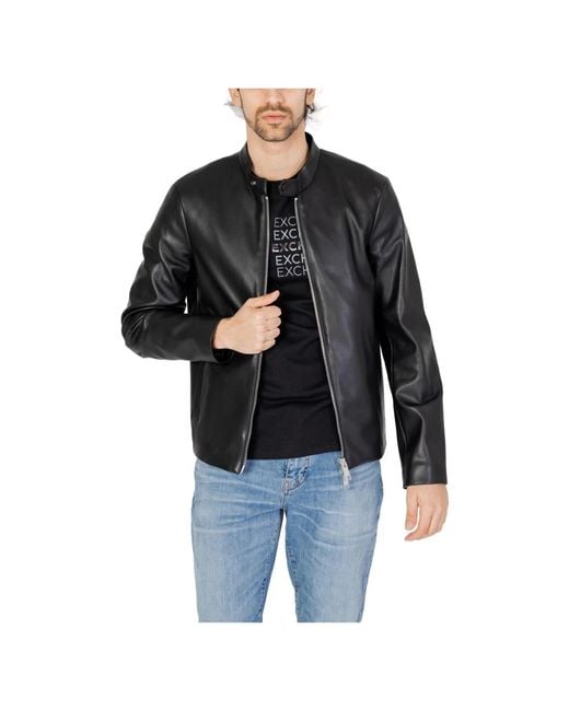 ARMANI EXCHANGE Black Light Jackets for men