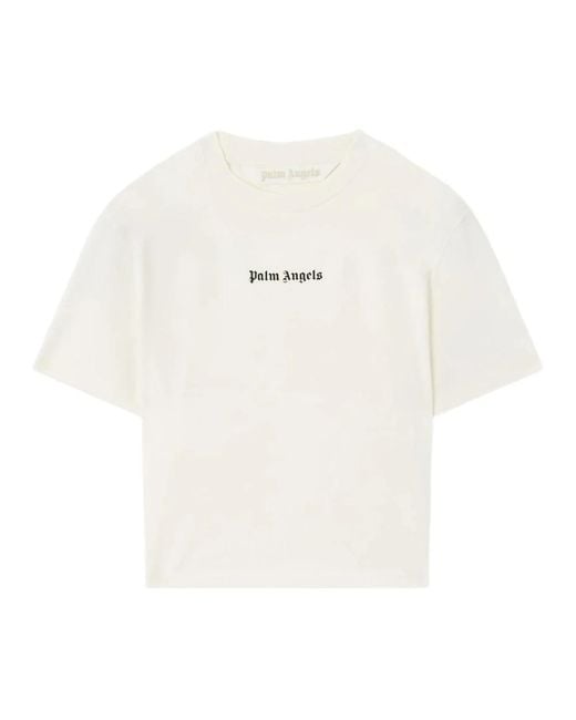 Palm Angels White T-Shirts