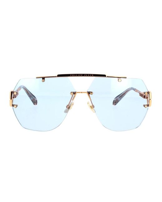 Sleek occhiali da sole fotocromatici di Philipp Plein in Blue