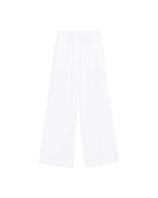 Wide Trousers FEDERICA TOSI de color White