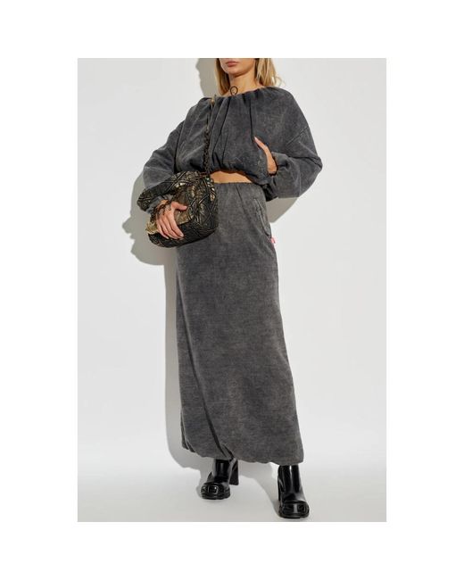 DIESEL Gray Maxi Skirts