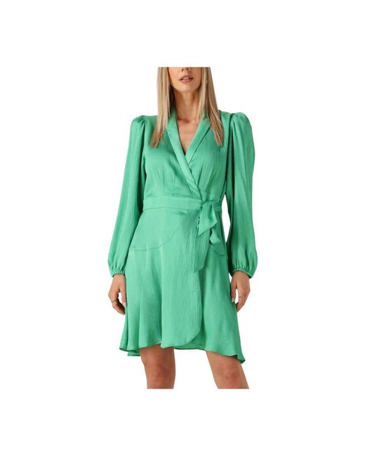 Suncoo Kleedjes ,Groen ,Denim Groene Clun Mini Jurk in het Green