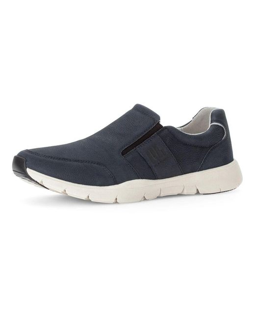 Gabor Blaue Low-Top Wildleder Sneaker in Blue für Herren