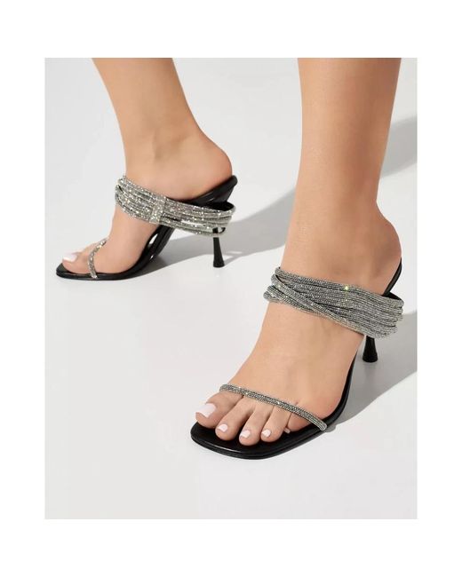 Jonathan Simkhai Gray Heeled Mules