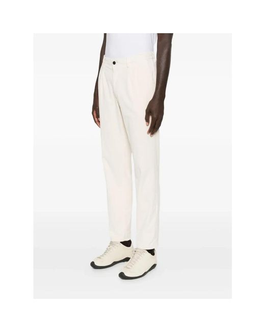 Incotex Cord Slim Fit Hose in White für Herren