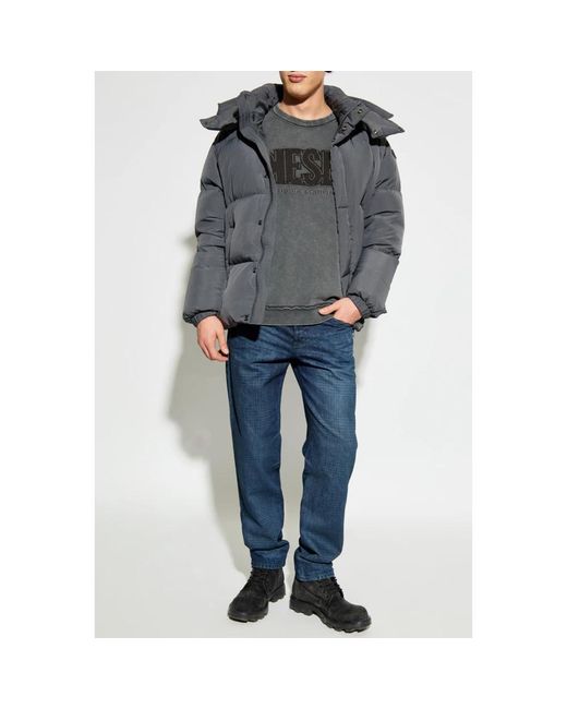 DIESEL W-Rolfys-Wrd Down Jacket in het Gray voor heren