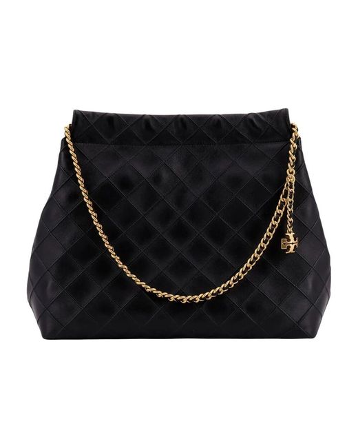 Tory Burch Black Schwarze Fleming Hobo Taschen