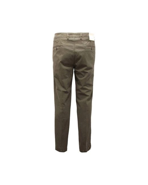 BRIGLIA Grüne Hose Made in Gray für Herren