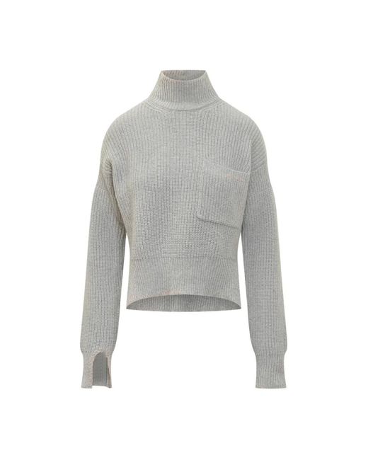 Marni Truien & Vesten ,Grijs ,Grijze Turtleneck Sweater in het Gray