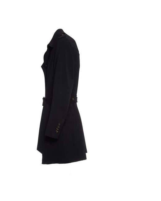 Montecore Klassischer Zweireiher Trenchcoat in Black für Herren