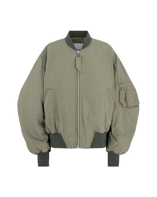 The Attico Militair Groene Anja Bomberjack in het Green