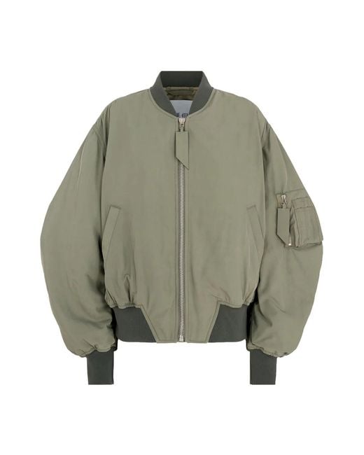 The Attico Militair Groene Anja Bomberjack in het Green