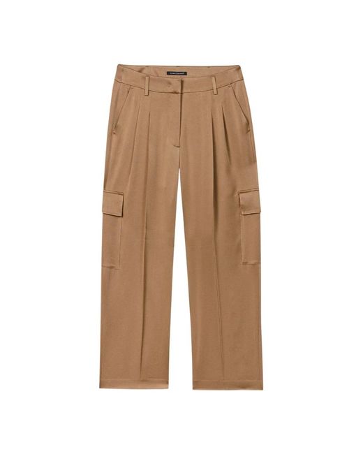 Luisa Cerano Natural Cropped Trousers