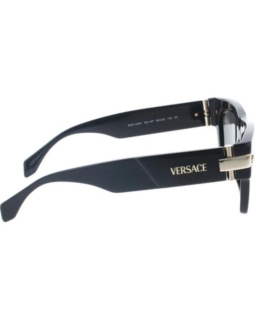 Versace Blue Stilvolle sonnenbrille schwarzer rahmen
