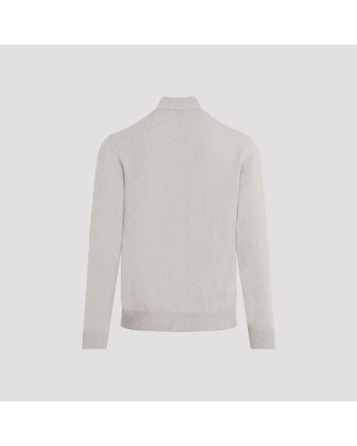 Brioni Gray Cashmere Knitwear for men