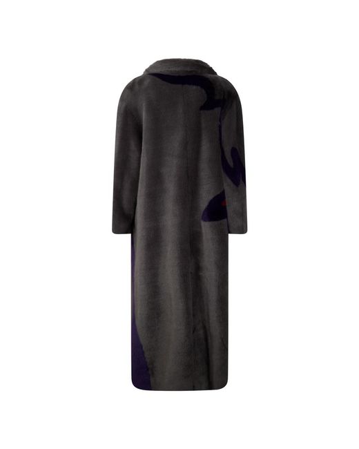 Alberta Ferretti Black Single-Breasted Coats