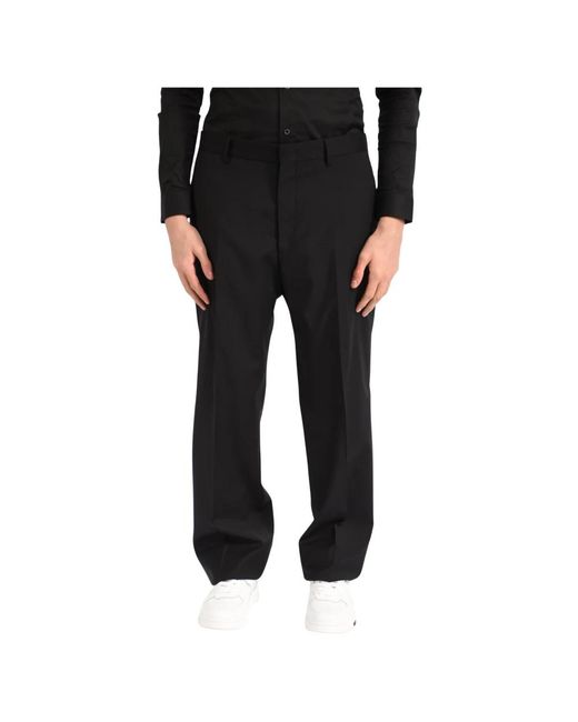 Tagliatore Black Suit Trousers for men