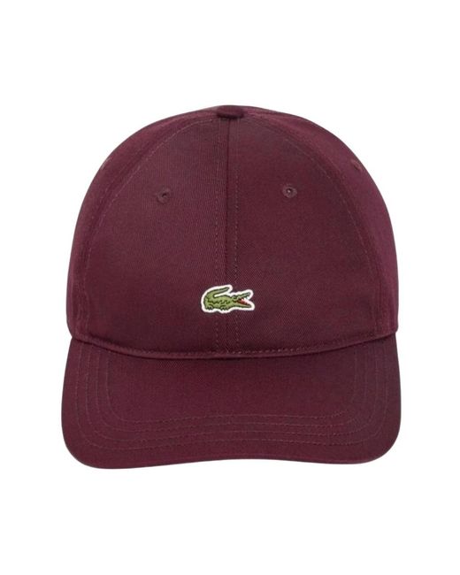 Lacoste Baumwoll-Twill-Cap in Purple für Herren