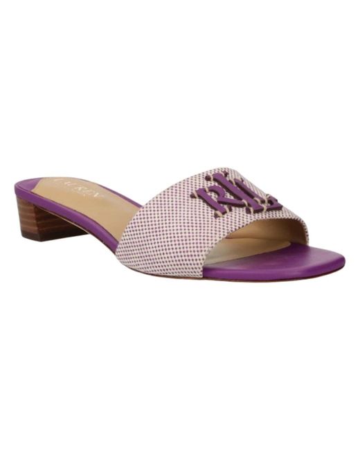 Shoes > heels > heeled mules Ralph Lauren en coloris Pink