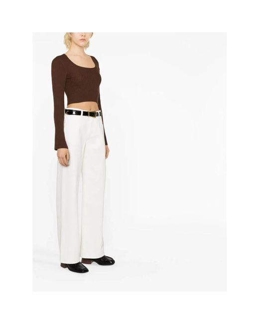 Trousers > wide trousers The Row en coloris White