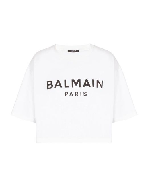 Balmain White T-Shirts
