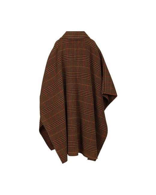 Saint Laurent Brown Ponchos