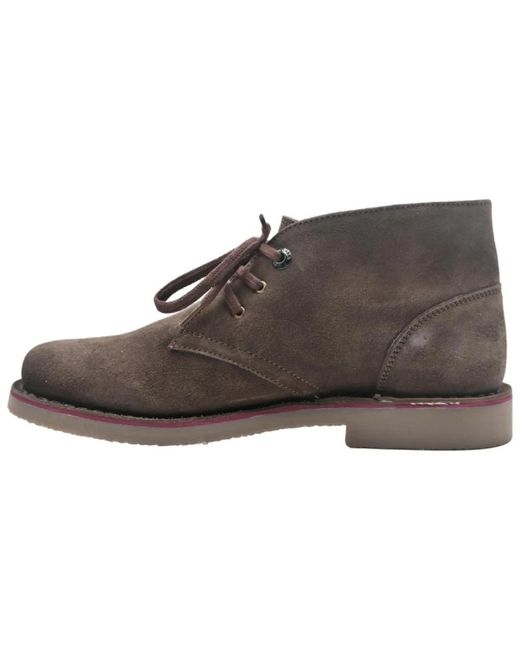 U.S. POLO ASSN. Gray Lace-Up Boots for men