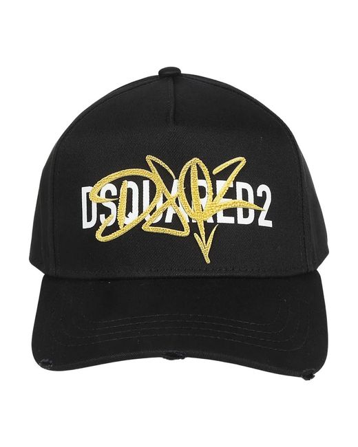 DSquared² Logo Baseball Cap in Black für Herren