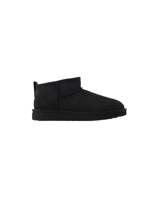 Cuero zapatos-planos Ugg de color Black