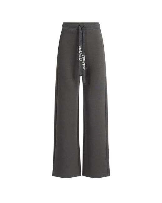 Max Mara Smmbali Wijde Jersey Broek in het Gray