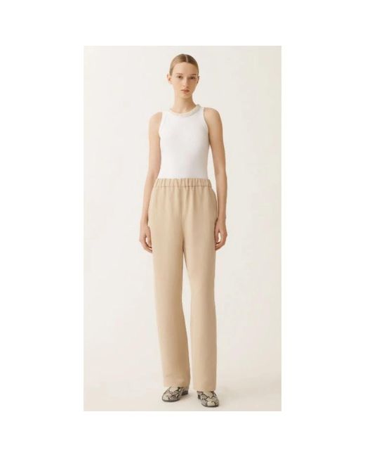 Fabiana Filippi Natural Straight Trousers