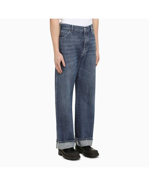 Alexander McQueen Blaue Baumwolljeans in Blue für Herren