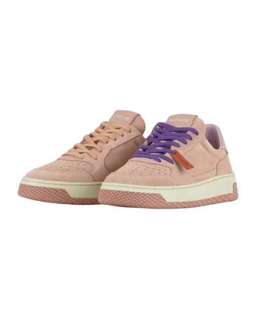 Pànchic Schoenen ,Roze ,Suède Low P02 Sneaker in het Pink