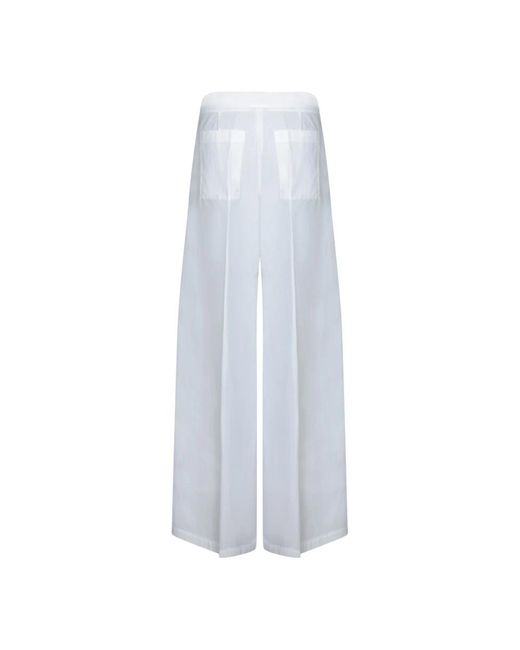 Wide Trousers MSGM de color White