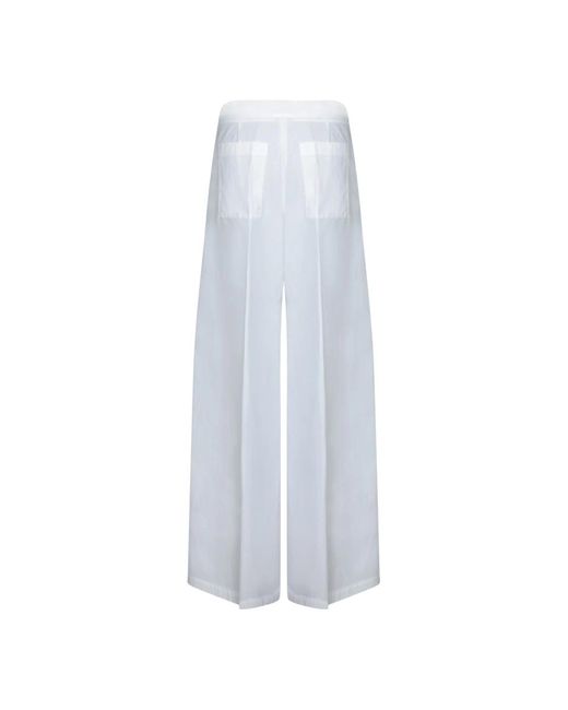 MSGM Wide Trousers in het White