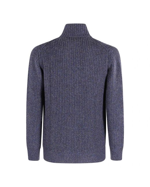 Kangra Truien & Vesten ,Blauw ,Wol Maglia Full Zip in het Blue voor heren
