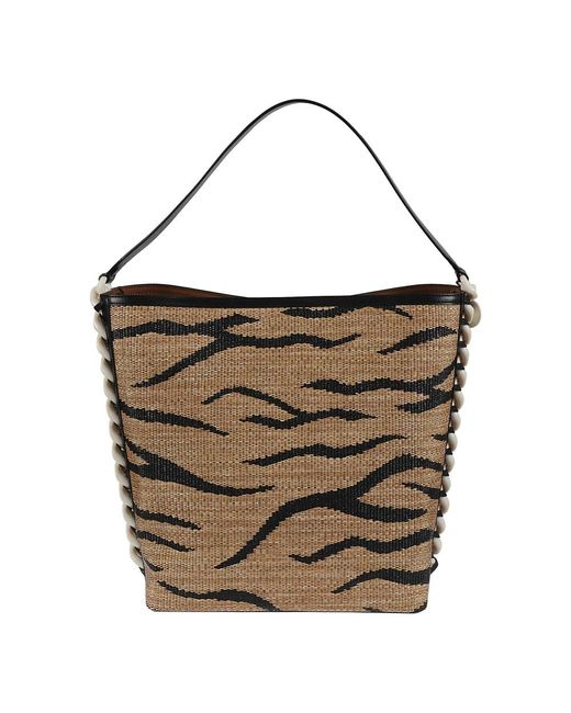 Stella McCartney Brown Shopping Bags