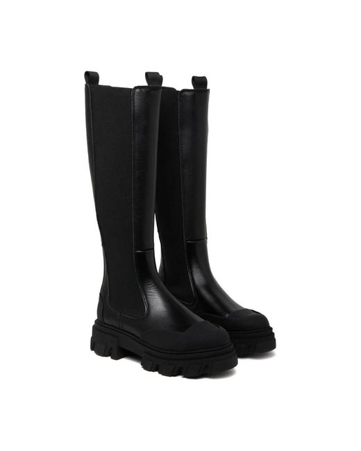 Ganni Black High Boots