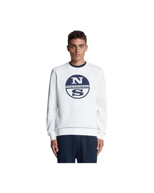 Sweatshirt di North Sails in White da Uomo